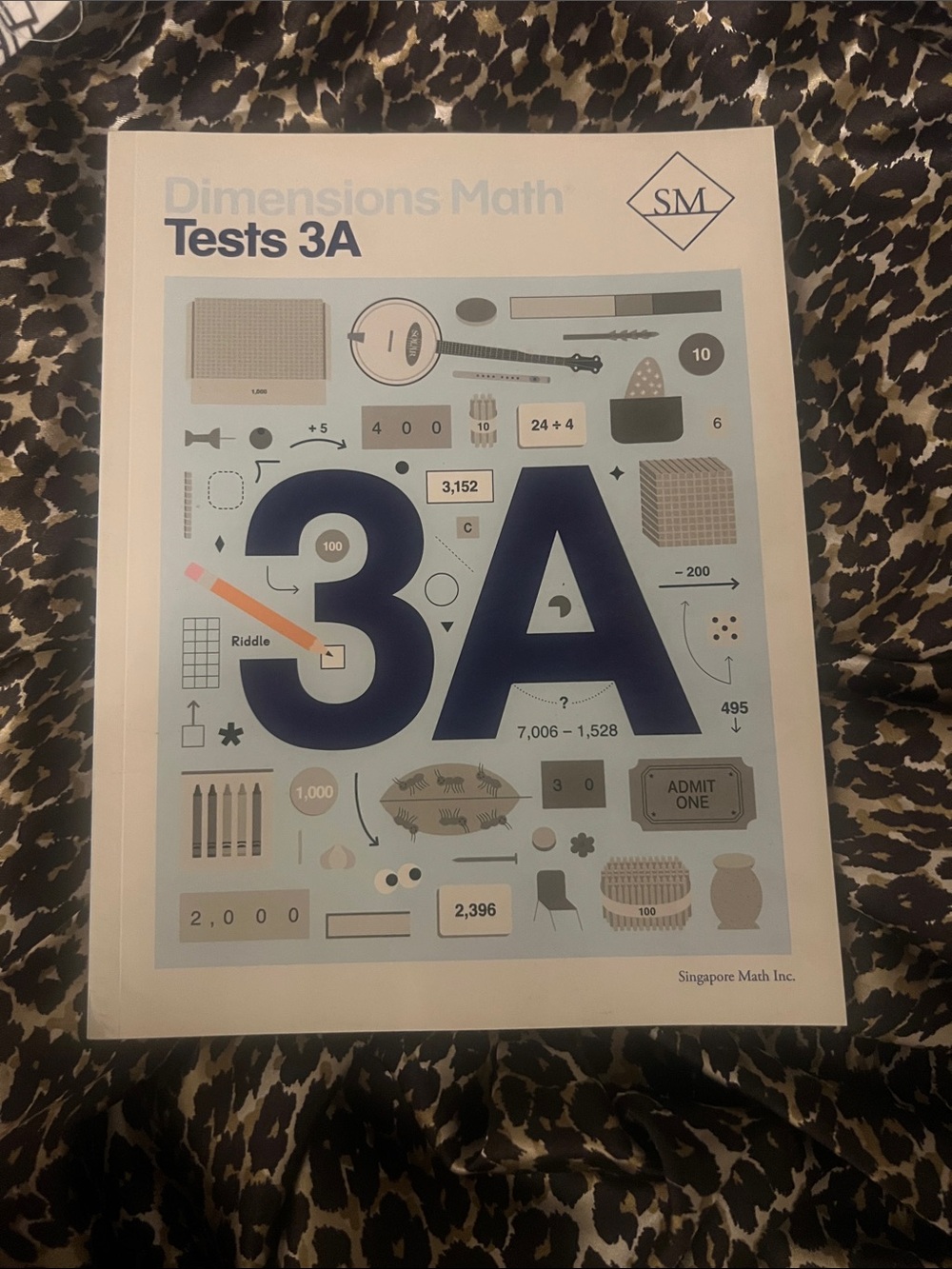 Singapore Math Dimensions Math Tests 3A Book NEW